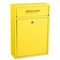 AdirOffice Large Ultimate Yellow Drop Box Wall Mounted Mail Box